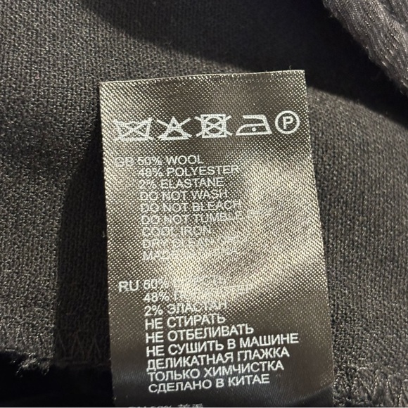 REISS Sz 6 Vittoria Dungaree Wool Blend Jumpsuit Gold Buttons Adjustable Straps - Picture 14 of 15